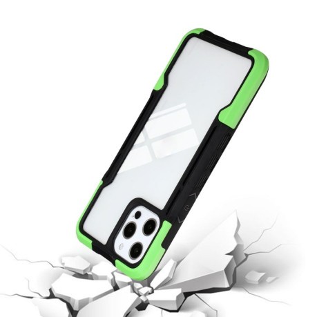 Противоударный чехол  3 in 1 Protective для iPhone 11 Pro Max - зеленый