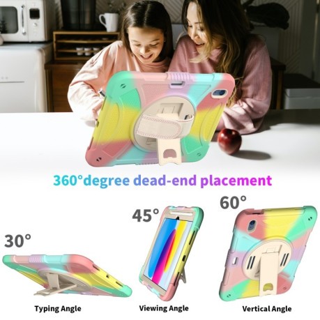 Противоударный чехол Rotary Grab для iPad 11(2025)/iPad 10.9 (2022) - разноцветный