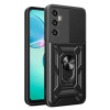 Противоударный чехол Camera Sliding для Realme C65 4G Global - черный
