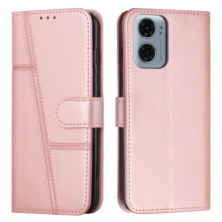 Чохол-книжка Stitching Calf Texture для Motorola Moto G05 - золото