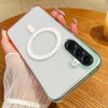 Чохол Contrast Color Gradient Transparent MagSafe на Samsung Galaxy A57 5G — зелено-рожевий