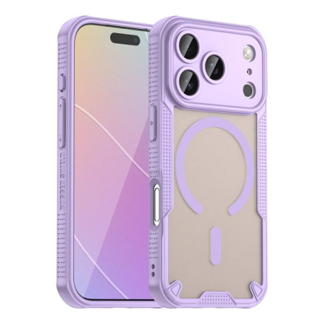 Противоударный чехол Armor Glaze MagSafe Magnetic для iPhone 17 Pro - фиолетовый