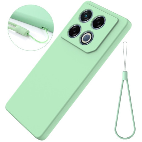 Силиконовый чехол Solid Color Liquid Silicone на Infinix GT 20 Pro - зеленый