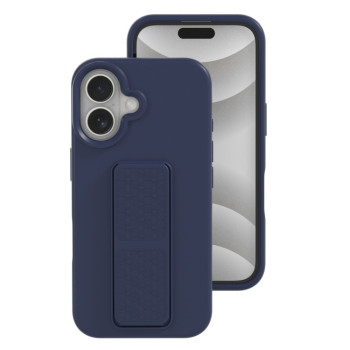 Силиконовый чехол Liquid Silicone Holder на iPhone 16 - синий