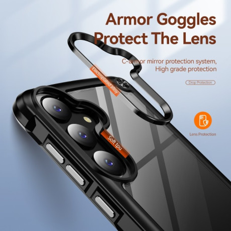 Противоударный чехол Lens Protection на Samsung Galaxy S24+ 5G - черный