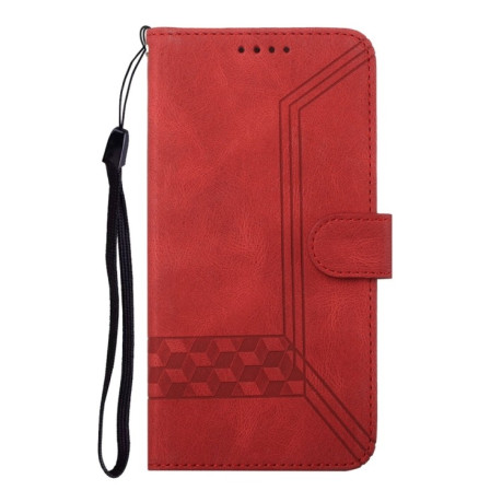 Чехол-книжка Cubic Skin Feel Flip Leather на Xiaomi Redmi Note 14 Pro+ 5G - красный