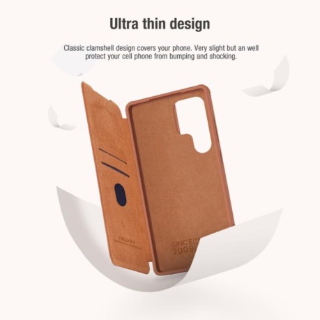 Чохол-книжка Nillkin Qin Series для Samsung Galaxy S25 Ultra 5G - чорний