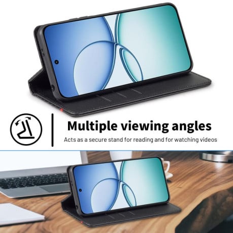 Чехол-книжка LC.IMEEKE Carbon Fiber на Xiaomi 15T 5G - Black