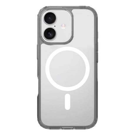 Чехол Kalebol Clear с MagSafe гибрид на iPhone 17 - серый