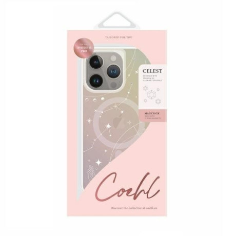 Оригинальный чехол Uniq Coehl Celest Magnetic Charging для iPhone 16 Pro - Iridescent