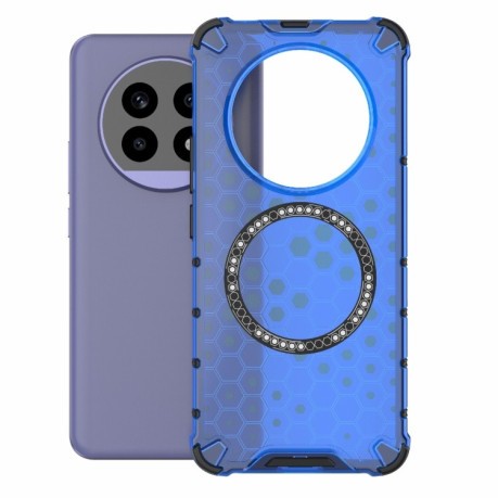 Протиударний чохол Honeycomb Magnetic Ring Shockproof на Realme 13 Pro 5G Global - синій