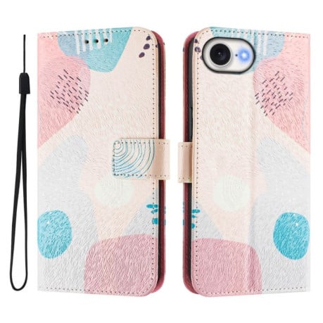 Чохол-книжка Colored Drawing Pattern для iPhone 16e - кольоровий
