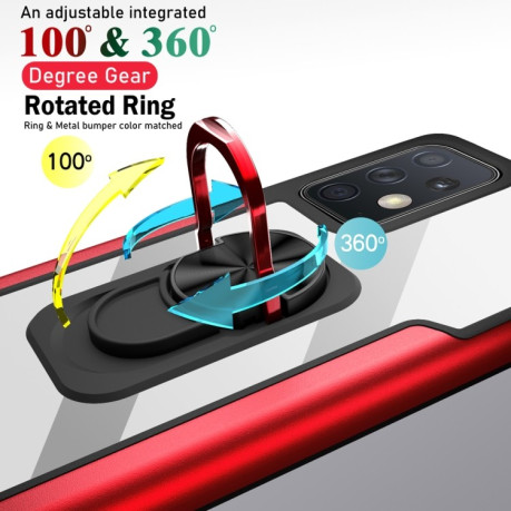 Противоударный чехол R-JUST with Ring Holder на Samsung Galaxy A52/A52s - черный