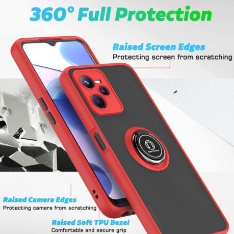 Противоударный чехол Q Shadow 1 Series для Realme C35 - красный