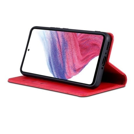 Чехол-книжка Calf Texture Magnetic для Samsung Galaxy A55 - красный