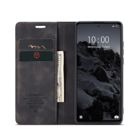 Кожаный чехол CaseMe-013 Multifunctional на Xiaomi Redmi Note 12 5G / Poco X5 - черный