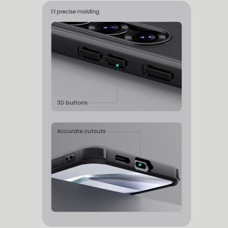 Противоударный чехол NILLKIN Frosted Shield Pro Magnetic Magsafe для Samsung Galaxy S25 5G - черный
