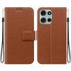 Чохол-книжка Voltage Side Buckle для Motorola Moto G75 5G - коричневий