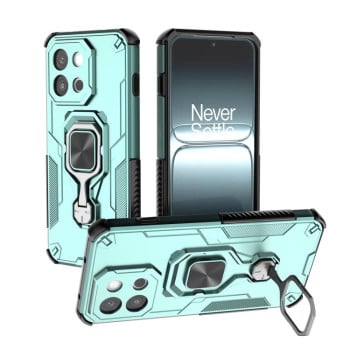 Противоударный чехол Metal Kickstand TPU Hybrid PC для OnePlus 13T - зеленый