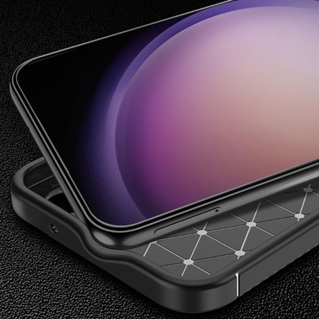Ударозахисний чохол HMC Carbon Fiber Texture на Samsung Galaxy S24 5G - чорний