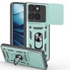 Противоударный чехол Camera Sliding для Motorola Edge 60 Fusion - зеленый