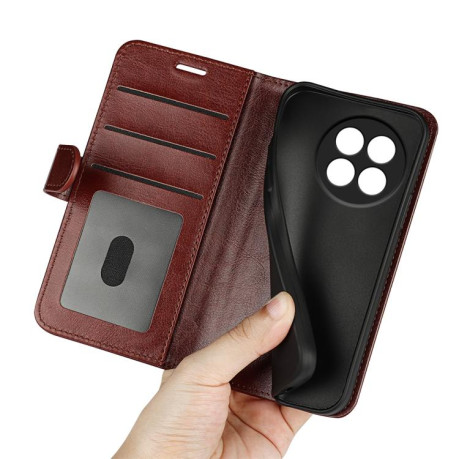 Чохол-книжка R64 Texture Horizontal Flip Leather для OnePlus 13R/Ace 5/Ace 5 Pro - коричневий