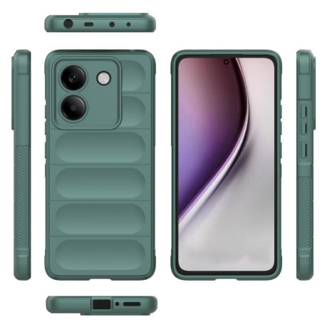 Силіконовий чохол Magic Flannel для Xiaomi Poco M7 Pro 5G - зелений