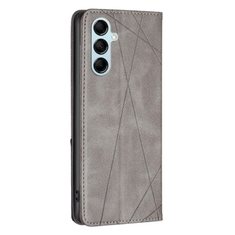 Чохол-книжка Rhombus Texture для Samsung Galaxy M14 5G - сірий