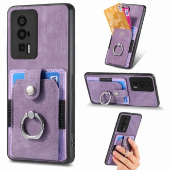 Чохол Retro Skin Feel Amile для Xiaomi Poco F5 Pro - фіолетовий