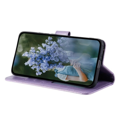 Чохол-книжка Totem Flower для Xiaomi Poco F6 - фіолетовий