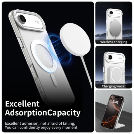 Противоударный чехол Candy Magsafe PC Hybrid TPU для iPhone Air - белый