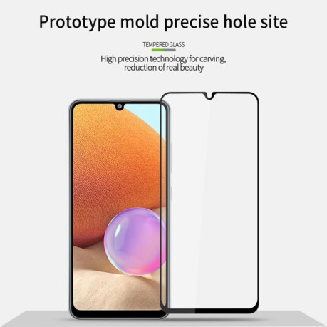 Захисне скло PINWUYO 9H 3D на весь екран для Samsung Galaxy A34 5G - чорне