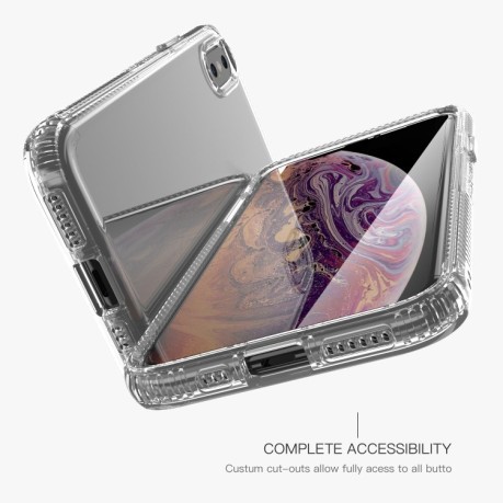 Противоударный чехол Airbag для iPhone X / XS - прозрачный