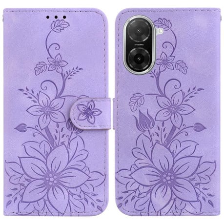 Чехол-книжка Lily Embossed Leather для Xiaomi Redmi A5 4G 173.3mm - фиолетовый