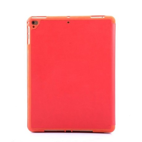 Чехол-книжка Solid Color Trid-fold Viewing Stand с держателем для стилуса на iPad 9.7 2017 /2018 - красный