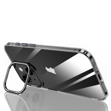 Противоударный чехол SULADA Aluminum Alloy Lens Holder для iPhone 15 Plus - черный