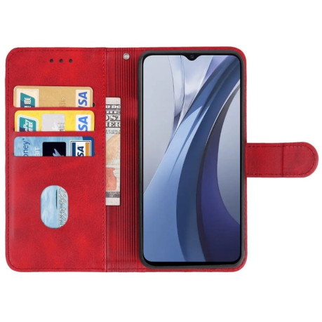 Чехол-книжка EsCase Leather для Vivo iQOO Z3 5G (CN)/Y72 5G (Vietnamese)/Y53S 5G/Y52 5G/T1X/iQOO Z5X - красный