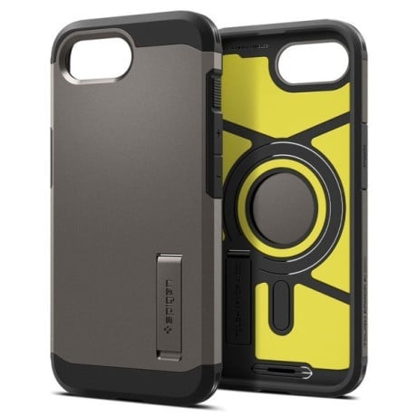 Оригинальный чехол Spigen Tough Armor MagSafe на iPhone 16e - Gray