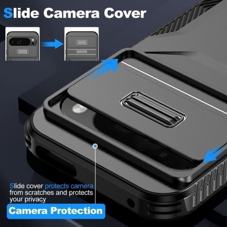 Противоударный чехол Sliding Camshield для Google Pixel 9 Pro XL - черный