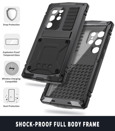 Противоударный чехол R-JUST Life Waterproof для Samsung Galaxy S24 Ultra 5G - черный