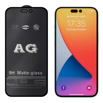 3D защитное стекло AG Matte Frosted Full Cover на iPhone 14 Pro Max