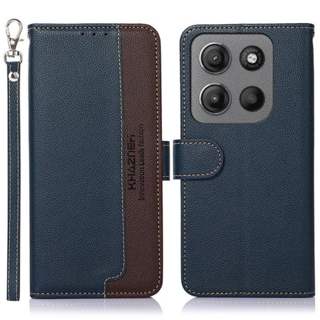 Чохол-книжка KHAZNEH Litchi Texture для Motorola Moto G15 4G / G05 - синій