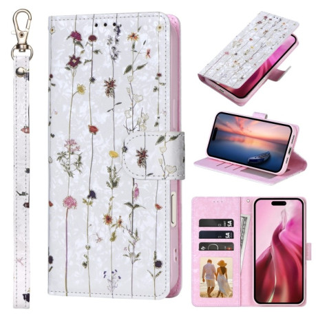 Чохол-книжка Bronzing Painting RFID для iPhone 16 - різнокольоровий