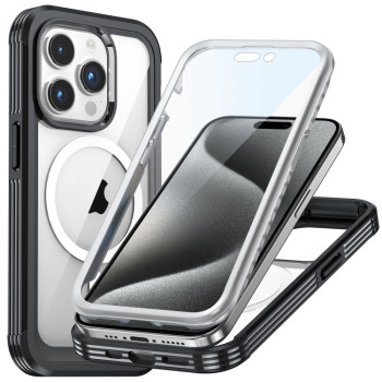 Противоударный чехол Life Waterproof MagSafe Magnetic Rugged для iPhone 15 Pro Max - черный