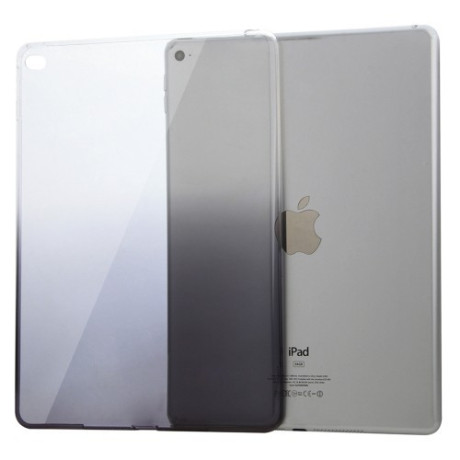 Прозорий TPU чохол Haweel Slim Gradient Color прозоро-чорний Black для iPad Air 2