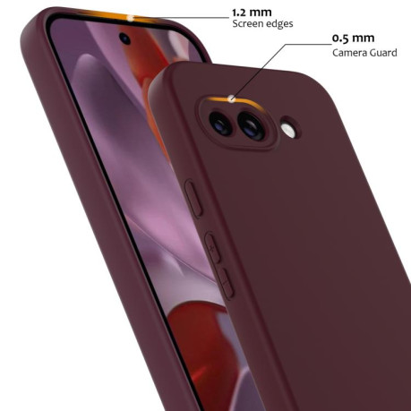 Силиконовый чехол Shockproof Silicone Magsafe для Google Pixel 9a - коричневый