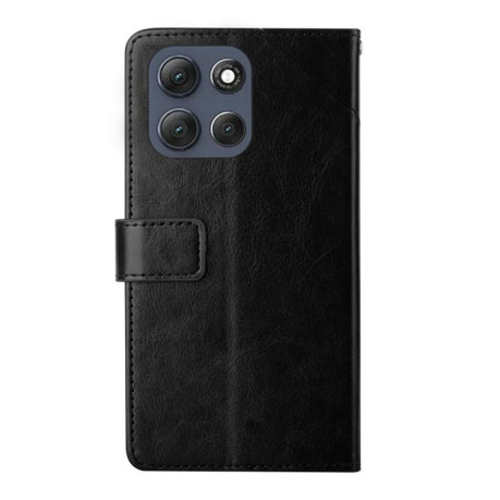 Чехол-книжка HT01 Y-shaped Pattern Flip Leather на Motorola Moto G86 5G - черный