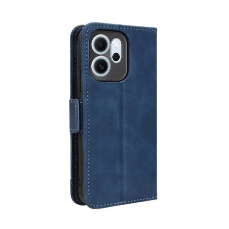 Чехол-книжка Skin Feel Calf на OPPO Reno14 F 5G — синий