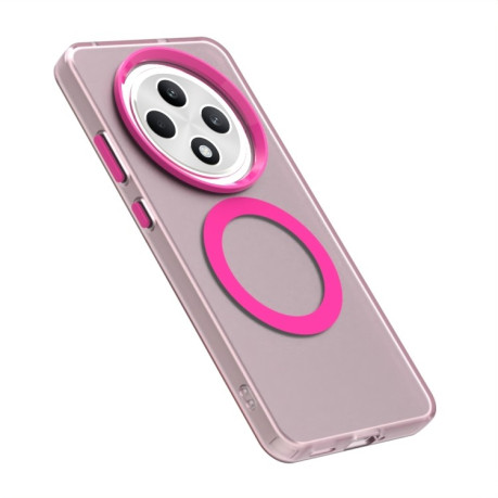 Противоударный чехол MagSafe Holder PC Hybrid для OPPO Reno12 F/12 FS 5G - красный