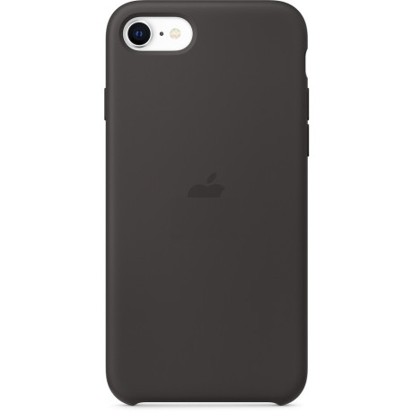 Силиконовый чехол Silicone Case Black для iPhone SE 3/2 2022/2020/8/7
